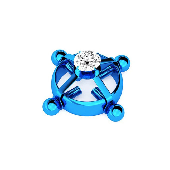 For Women Screw Back Non Piercing Clip Nipple Piercing Jewelry Fashion Crystal Stainless Steel Fake Nipple Rings