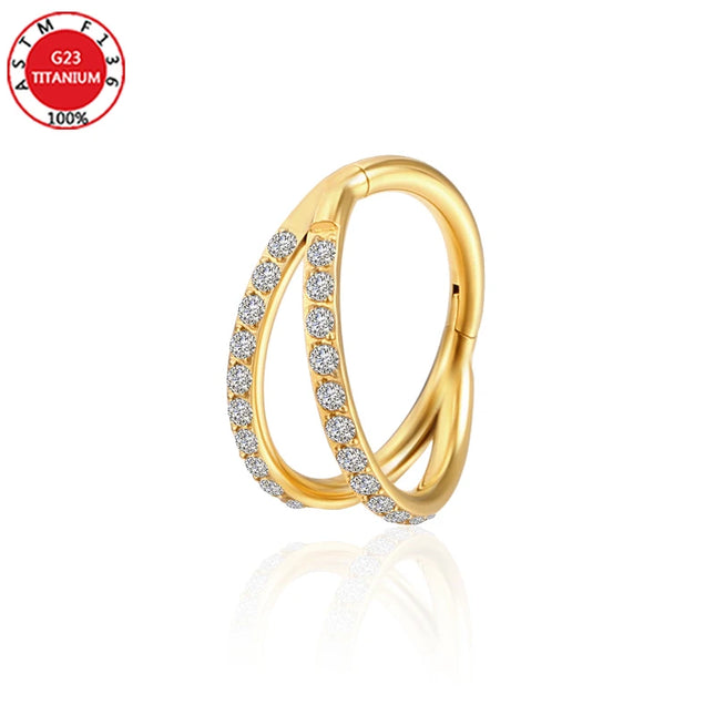Septum Piercing Nose Ring for Women Piercing for The Ears Tragus Lip Zircon Jewelry Ladies Sexy Perforated Labret Body Jewelry