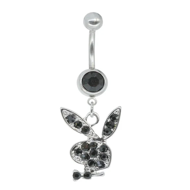 Belly Button Rings for Women Bunny Navel rings Gold color Rabbit Belly Rings Gem stone Belly Piercing Jewelry Body Jewelry