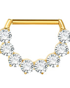 C-Gold Color / Nipple Rings / 14G 1.6x14mm|body