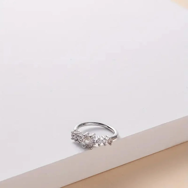 Simple Single Row Geometric S925 Silver Yellow Nose Ring Women's Body Perforated Ring Decorative Nails Daily Commuting