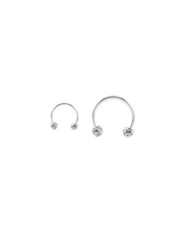Nose Cuff Punk Gifts Men Earrings Diamond Septum Rings Piercing Nose Ring Body Jewelry Stainless Steel