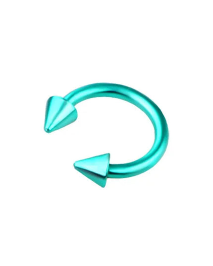 8X 16G 1.2mm Multicolour Septum Horseshoe Nose Ring Steel 3mm Cone Ear Tragus Monroe Lip Stud Body Piercing