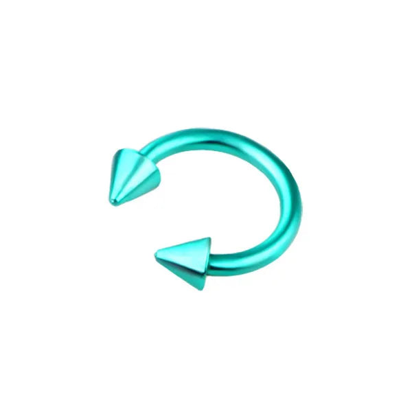 8X 16G 1.2mm Multicolour Septum Horseshoe Nose Ring Steel 3mm Cone Ear Tragus Monroe Lip Stud Body Piercing