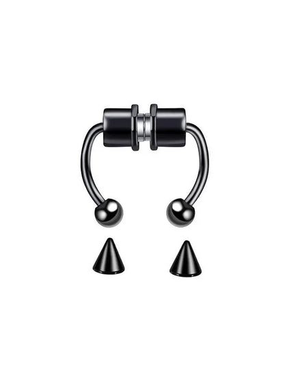 Stainless Steel Magnet Nose Ring Fake Piercing Horseshoe Rings Nose Clip Non-pierced Nose Hoop Fashion Women Men Body Jewelry
