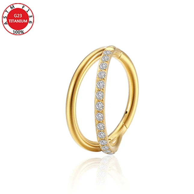 Septum Piercing Nose Ring for Women Piercing for The Ears Tragus Lip Zircon Jewelry Ladies Sexy Perforated Labret Body Jewelry