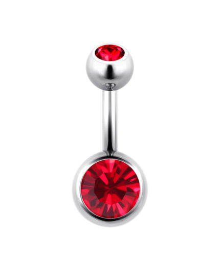 ASTM F136 Titanium Belly Button Ring 14G CZ Navel Barbell Body Jewelry 6/8/10/12mm Hypoallergenic 1Pc