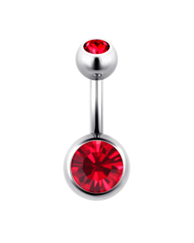 ASTM F136 Titanium Belly Button Ring 14G CZ Navel Barbell Body Jewelry 6/8/10/12mm Hypoallergenic 1Pc
