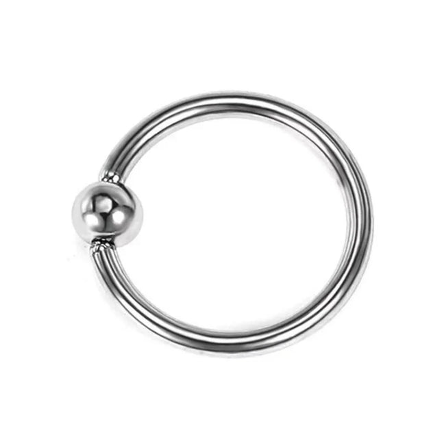 1  Piece Big Ball Stainless Steel Captive Hoop Rings BCR PA Ring Nipple Body Piercing Jewelry