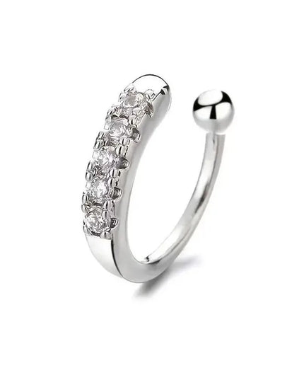 Fashion Hypoallergenic Fake Nose Rings Adjustable Silver Gold Color False Nose Rings Nose Nails Women