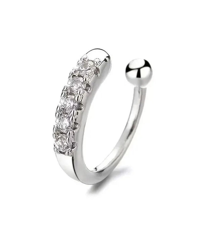 Fashion Hypoallergenic Fake Nose Rings Adjustable Silver Gold Color False Nose Rings Nose Nails Women