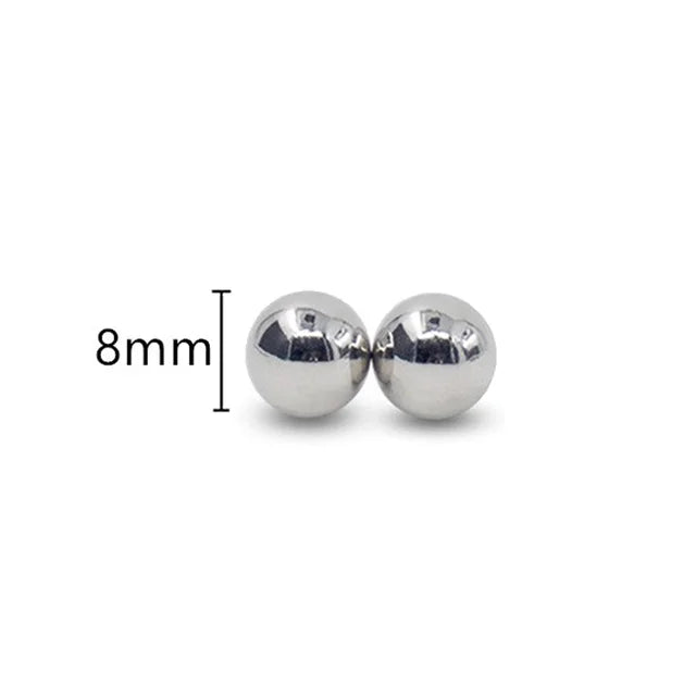 1Pair Ultra Powerful Magnet Nipple Piercing Women Balls Clamps Strong Magnetic Clitoris Bondage Sexy Body Piercing for Couple