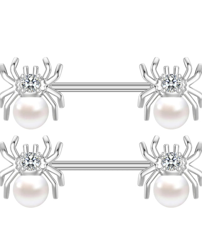 2pcs Animal Plant Series Nipple Piercing Shield Barbell for Women Both Sides Screwed Sexy Body Nipple Ring Piercings Nombril