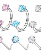 6PCSA / Heart / Nose Rings & Studs|Face