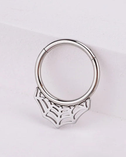 Heart Pearl Nose Rings Pointed Cone Love Lip Pierced Horseshoe Ring Skull Butterfly Nose Septum Piercing Earrings Tragus Jewelry