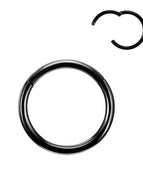 black color / Nose Rings & Studs / 16G 1.2x10mm|body|Round
