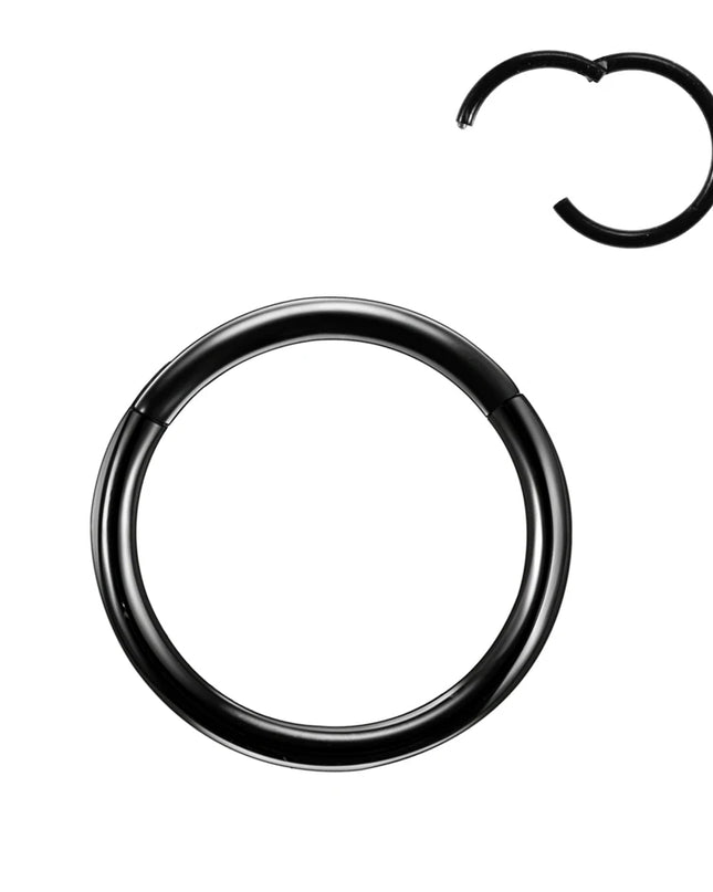 6/8/10/12mm Stainless Steel Nose Rings Hoop for Women Men 18G 16G Cartilage Piercing Body Jewelry Segment Lip Ring
