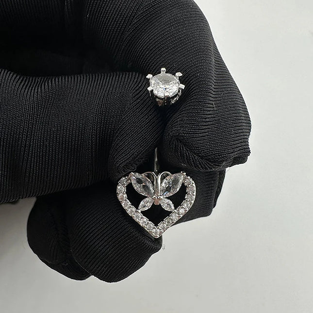 Sexy Piercing Navel Nail Body Jewelry For Women Girls Personalized Simple Cross Pendant Belly Button Rings Gifts