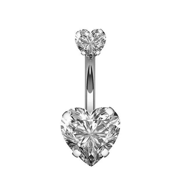 1PCS Butterfly Belly Button Piercing Jewelry 14G Heart Belly Ring Body Piercing Bee Navel Piercing Belly Bars Piercing Ombligo