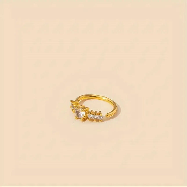 Simple Single Row Geometric S925 Silver Yellow Nose Ring Women's Body Perforated Ring Decorative Nails Daily Commuting