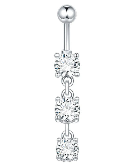  1pc Belly Button Piercing for Women Zircon Moon Butterfly Belly Button Ring Cartilage Navel Earring Jewelry Piercing ombligo