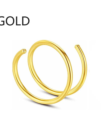 Women Fake Piercing Nose Ring Hoop Septum Non Piercing Nose Clip Rock HipHoop Stainless Steel Magnet Fashion Punk Body Jewelry