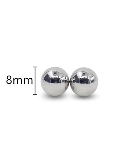 1Pair Ultra Powerful Magnet Nipple Piercing Women Balls Clamps Strong Magnetic Clitoris Bondage Sexy Body Piercing for Couple