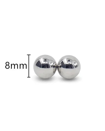 1Pair Ultra Powerful Magnet Nipple Piercing Women Balls Clamps Strong Magnetic Clitoris Bondage Sexy Body Piercing for Couple