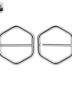 polygon Silver color / 1.6x14mm 1pcs