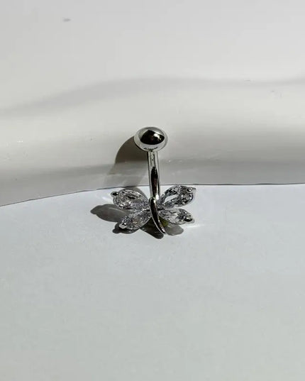 Belly Button Ring Trendy Dragonfly Butterfly Shape Sexy Comfort Fit Navel Piercing Jewelry for Girls Pool Party Beach Trip
