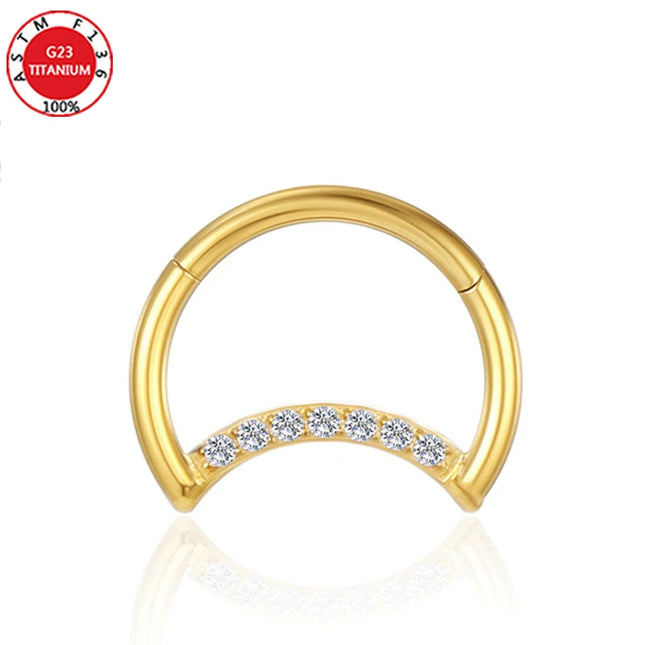Septum Piercing Nose Ring for Women Piercing for The Ears Tragus Lip Zircon Jewelry Ladies Sexy Perforated Labret Body Jewelry