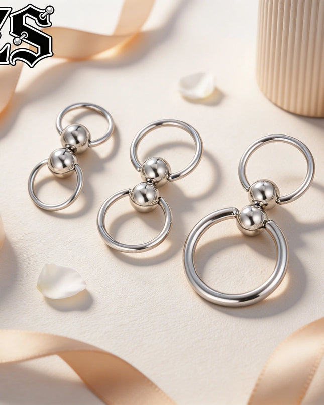 ZS 14/12G 1 PC/1 Pair Stainless Steel Nipple Rings Pendant Nipple Piercings Horseshoe Dangle Taper Private Piercing Body Jewelry