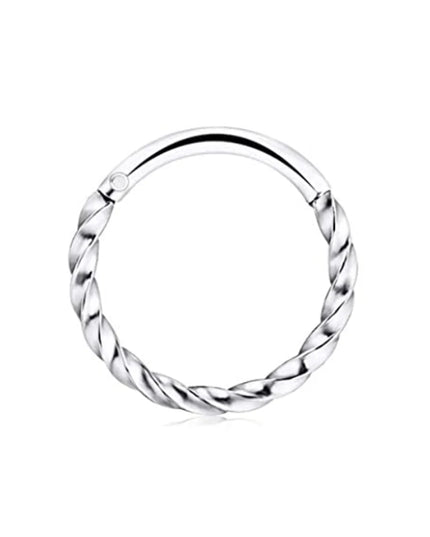 WKOUD 1Pcs Septum Rings Hoop Nose Ring Horseshoe Stainless Steel Cartilage Earrings Hoop Helix Tragus Septum Piercing Jewerly