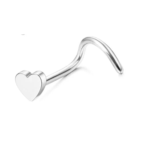 Bobisty 1Pc Nose Rings for Women Men Surgical Stainless Steel Retainer Clear Nose Rings Hoops Cartilage Tragus Piercing Jewelry