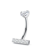 style 7 / Navel & Bell Button Rings / 14G(1.6mm)|body|Curved barbell