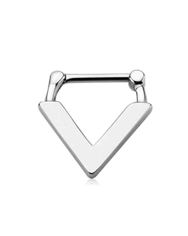 WKOUD 1Pcs Septum Rings Hoop Nose Ring Horseshoe Stainless Steel Cartilage Earrings Hoop Helix Tragus Septum Piercing Jewerly