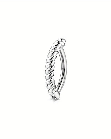 Bobisty 1Pc Surgical Steel Navel Rings Heart Butterfly Belly Button Piercing Reverse Navel Barbell Rings Piercing Jewelry
