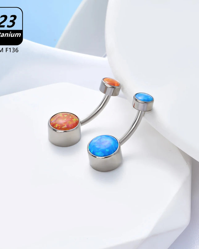Belly Piercing Button Rings G23 Titanium Astm F136 14g Body Jewelry Internally Threaded Navel Ring Zirconia Earrings Zircon