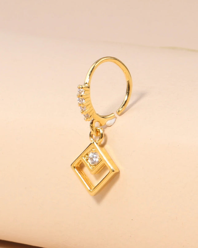 Nose Rings Hoop for Women Men Body Piercing Jewelry Cartilage Earring Nose Dangling CZ Cross Crown Starfish Dangle Nose Ring