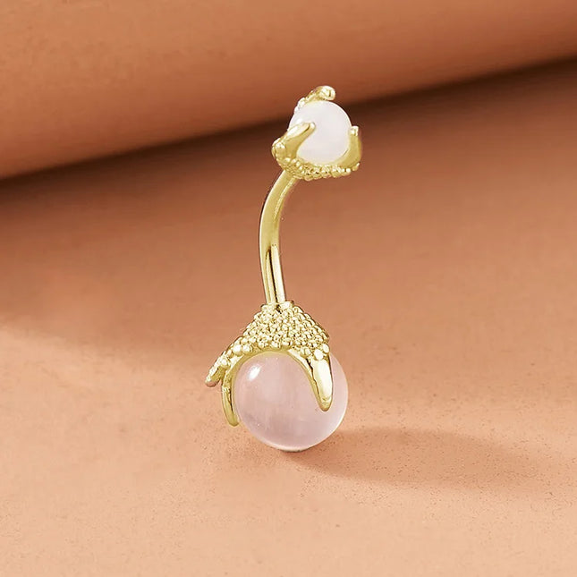 Belly Button Clear Zircon Bezel Piercing Internally Threaded Navel Ring Body Jewelry Belly Ring Gifts