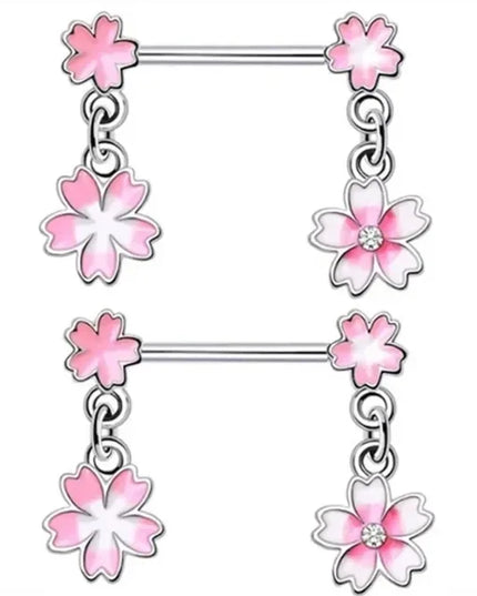 1Pair Stainless Steel Pink Nipple Piercing Jewelry Heart Wings Niplple Barbell Moon Devil Nipple Rings Body Piercing Pezon Mujer