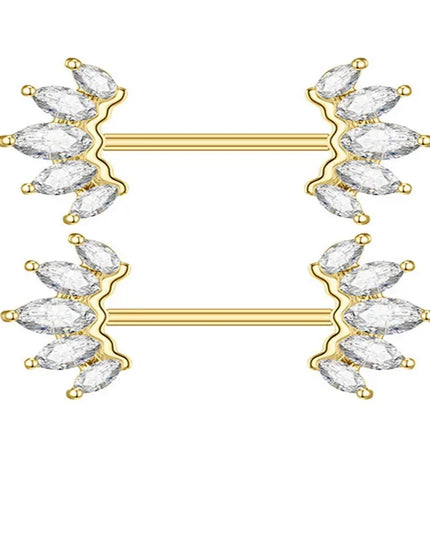 2 Pcs Stainless Steel Pink Nipple Piercing Jewelry Heart Wings Niplple Barbell Moon Devil Nipple Rings Body Piercing Pezon Mujer