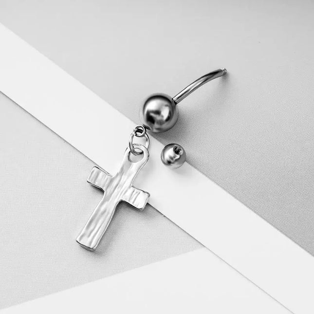 Sexy Cross Belly Navel Piercing Stainless Steel Fashion Belly Ring For Women Body Jewelry