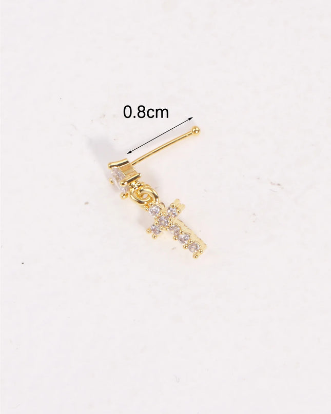 Nose Rings Studs for Women Nose Piercings Jewelry Nose Rings Bone Shape Nose Studs Screw Hypoallergenic Nostril