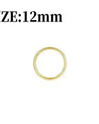 1PC Gold 12mm / Nose Rings & Studs / Ears