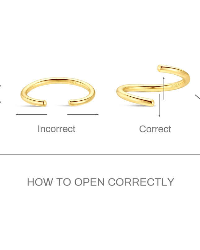 Aide Sterling Silver 925 Pierceing Zircon Nose Ring Simple Round Size Printing Twist Rope Nose Ring Women Jewelry Nose Rings 1pc
