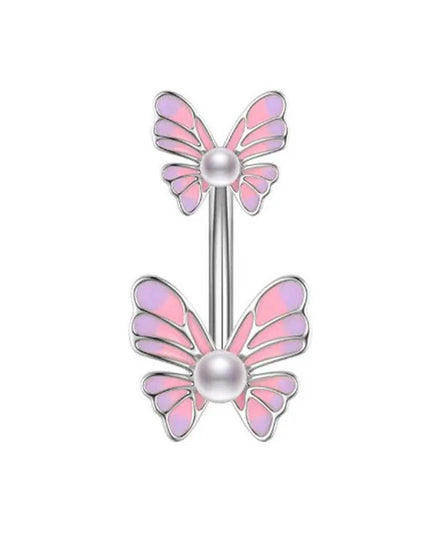 Steel Belly Button Rings Pink Crystal Piercing Navel Heart Style Navel Piercing Earring Belly Piercing Sexy Body Jewelry Ombligo