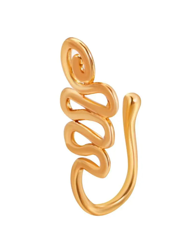 Men Women Nose Ring Clip Fake Septum Piering Rock Hip Hoop Punk Stainless Steel Body Jewelry Non Perforation Nose Clip Ring 2026