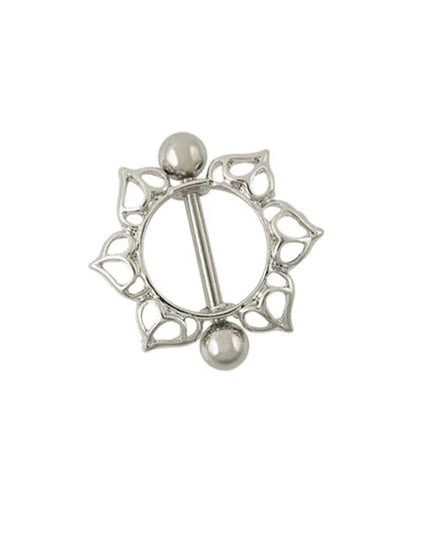 Straight Rod Snake Wing Nipple rings Breast Ring Heart Shaped Adjustable Nipple Piercing Human Jewelry
