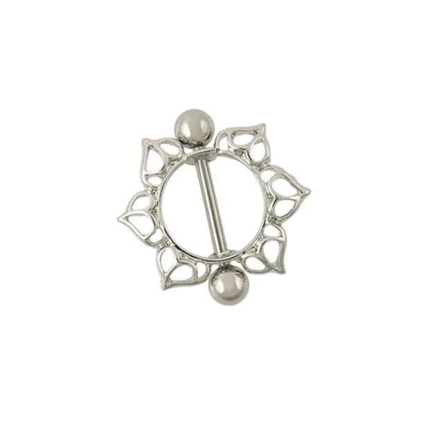 Straight Rod Snake Wing Nipple rings Breast Ring Heart Shaped Adjustable Nipple Piercing Human Jewelry